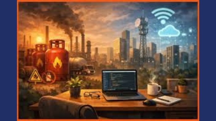 gas shortage disrupts it offices companies advise work from home